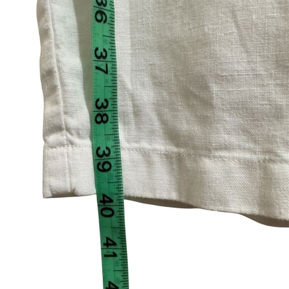 VINEYARD VINES 100% LINEN WHITE CARGO WIDE LEG PANTS POCKETS RESORTWEAR 10‎ - Picture 6 of 13